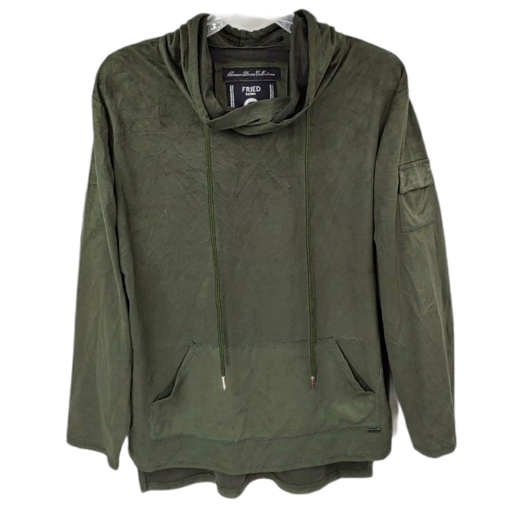 Fried Denim Green Hoodie Lightweight Women's Sz S